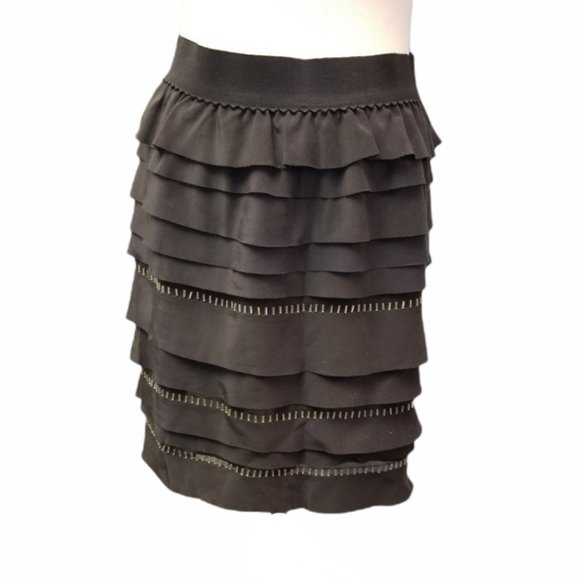 BCBGMaxAzria Dresses & Skirts - BCBGmaxazria mini silk with beads (05)